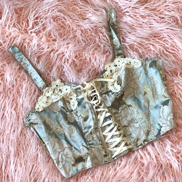 Y2K Victoria’s Secret Embroidered Bustier Corset - Picture 10 of 11